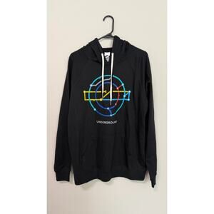 NEW London Underground Map Hoodie - Classic Black Pullover - Adult Large (L) NWT